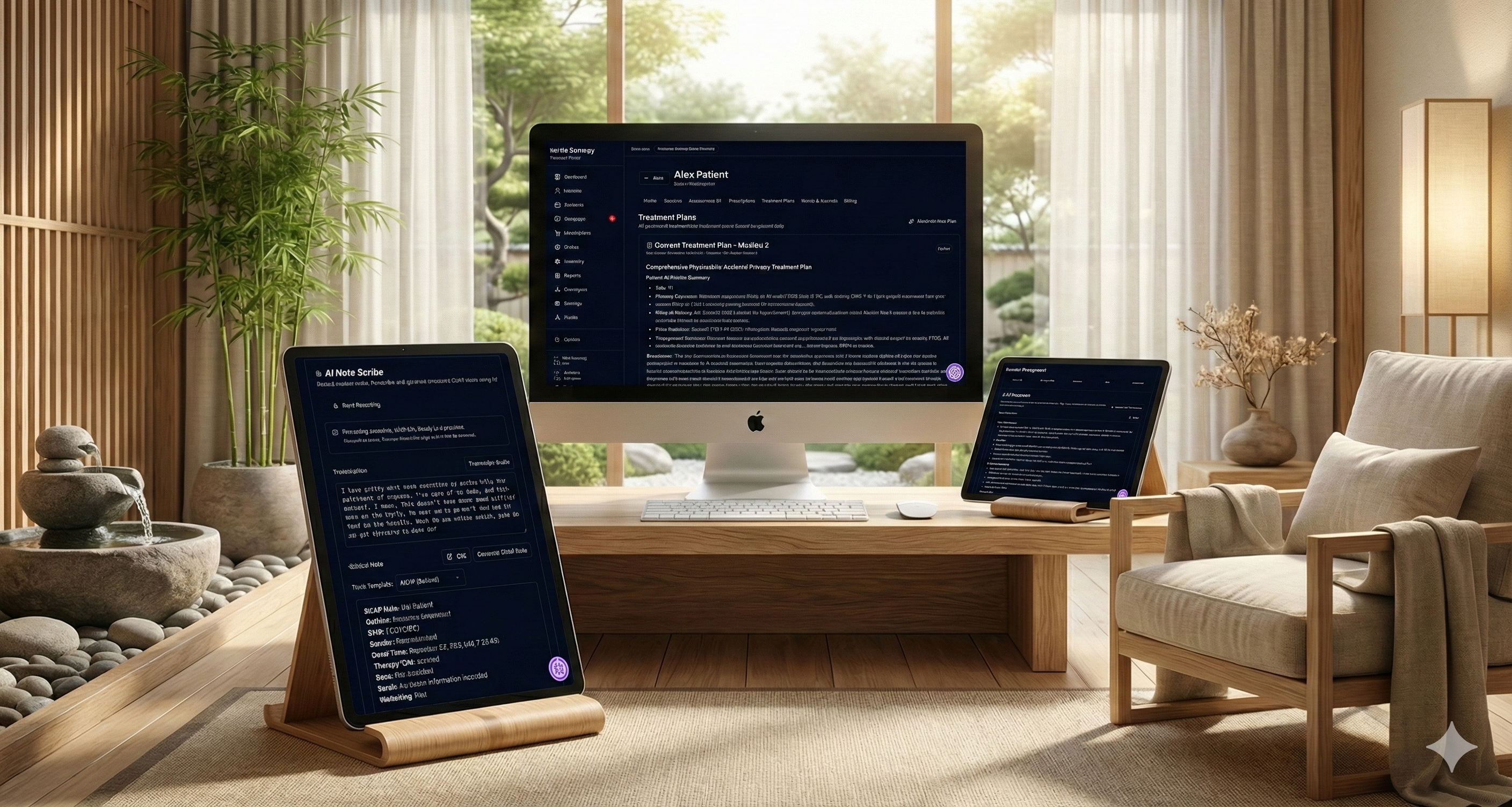 Provider using advanced AI tools during psychedelic session